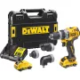 Pistoles rokturis urbis DeWalt DCD703L2T-QW — 12V, 3.0Ah x2, 1500 RPM, 10 mm bezatslēgas patrona, 25.5 N·m, 0.9 kg