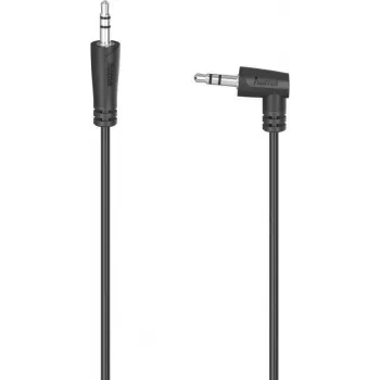Audio kabelis Hama 00200722 0,5 m 3,5 mm vīrietis-vīrietis Melns