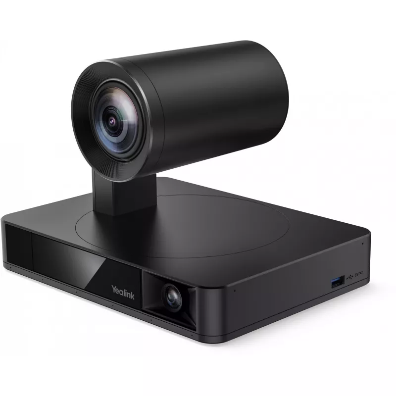 Tīmekļa kamera Yealink UVC86 Melna — 8 MP 4K Ultra HD, 30 kadri/s, RJ-45 interfeiss, 40° līdz -90° slīpums