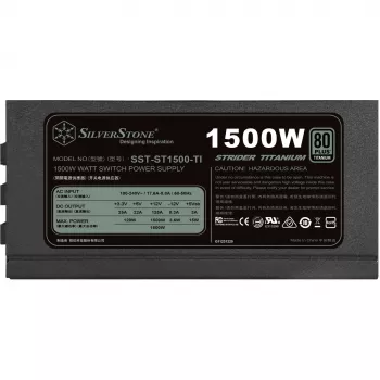 Silverstone SST-ST1500-TI v1.1 barošanas bloks 80 PLUS Titanium, modulārs - 1500 W