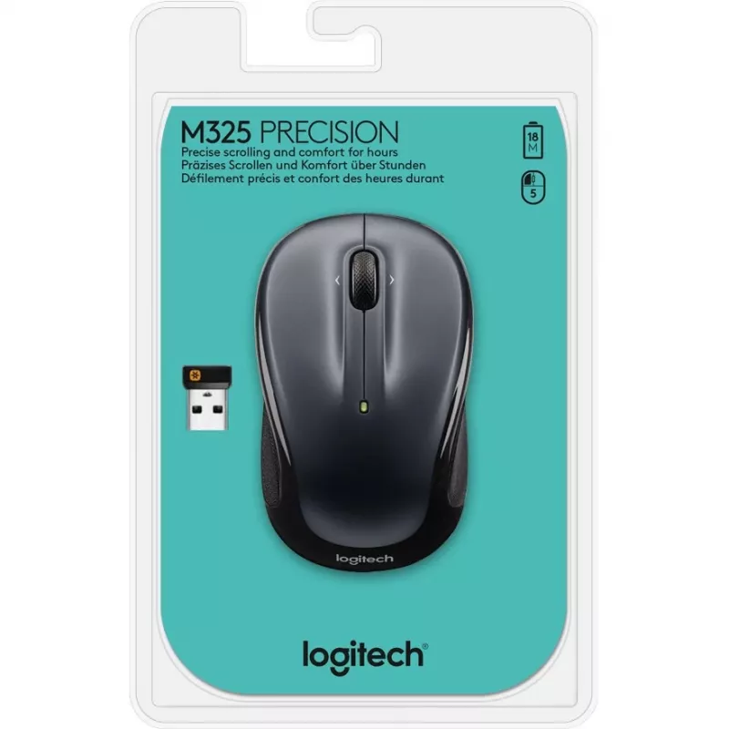Logitech 910-002142 Pelēka darbvirsmas pele
