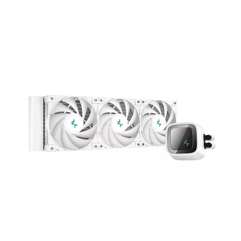 Šķidruma dzesēšanas sistēma DeepCool LS720 WH 360 mm 3×120 mm 500-2250 RPM 32.9 dB