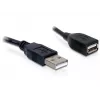 USB 2.0 pagarinātājkabelis DeLOCK 82457 0,15m Melns