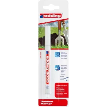 Permanentais marķieris Edding 8055 Fine Tip White Red