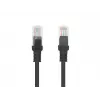 Tīkla kabelis LANBERG PCU5-10CC-0100-BK RJ-45 Cat5e, U/UTP, 1 m, Melns