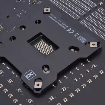 Alphacool 13071 aizmugures plāksne no nerūsējošā tērauda, melna, 90mm