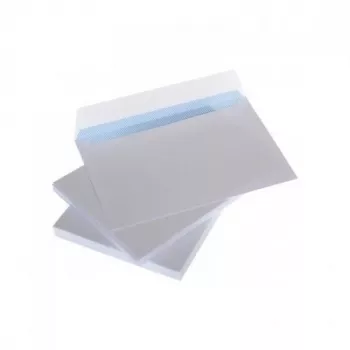Aploksnes ar svītru C6 114x162 mm, baltas 75g x 50 gab.