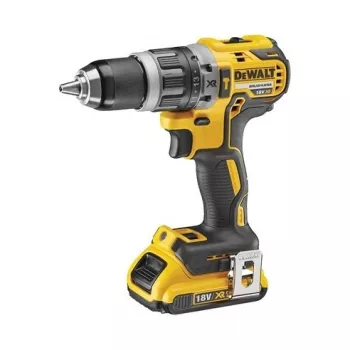 Bezvadu urbjmašīna DeWalt DCD796D2-QW 18V Li-Ion, 2x2Ah, bezatslēgas 13 mm patrona, āmurs, 1.6 kg