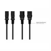 Good Connections iezemēts spraudnis uz C13 melns 3m