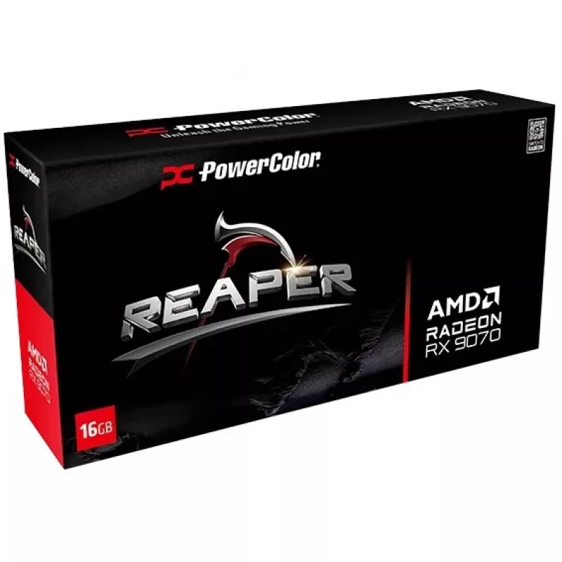Grafikas karte PowerColor Radeon RX 9070 16 GB GDDR6 PCIe 5.0, 2520 MHz boost, 3x DisplayPort 2.1a + HDMI 2.1b, 2x 8-pin