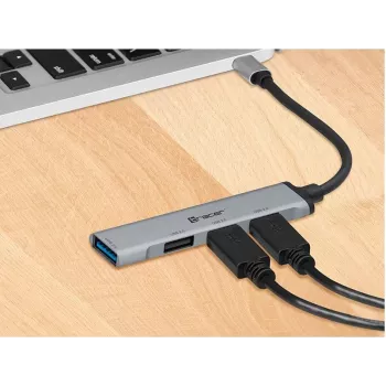 TRACER H40 USB Type-C alumīnija centrmezgls 4 porti USB 3.0/2.0
