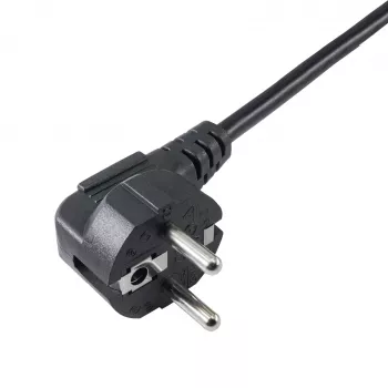 Akyga AK-PC-04A strāvas sadalītāja kabelis CEE 7/7 uz 2x IEC C13, 1,8 m, melns