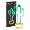 Dekoratīvā neona gaisma MANTA SNL07GNT Cactus Green Yellow, neona zīme