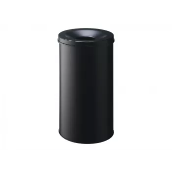 Durable atkritumu tvertne - Apaļa - 60 L - Tērauds - Melna