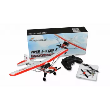 Lidmašīnas modelis Amewi Piper J-3 CUP ar elektromotoru 500 mAh 60 g