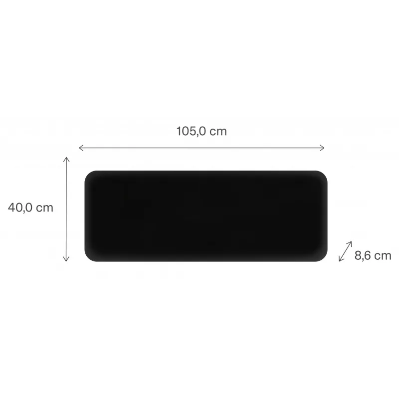 Mill Invisible Smart WiFi sildītājs 1300W melns IPX4