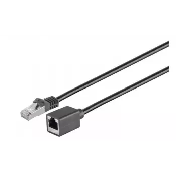 Microconnect STP6005SEXT tīkla kabelis, melns, 0.5 m, Cat6 F/UTP (FTP)