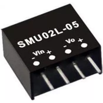 MEAN WELL SMU02L-15 līdzstrāvas pārveidotājs, ieeja 4.5–5.5 V, izeja 15 V, 2 W