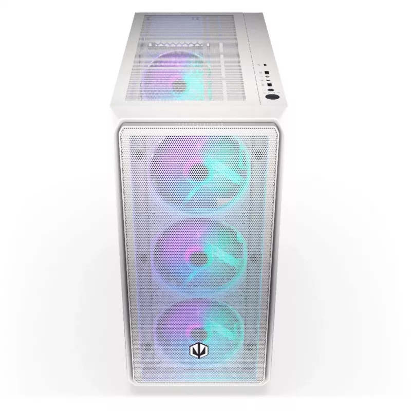 Endorfy Arx 700 ARGB PC korpuss, Midi-Tower, ATX, rūdīts stikls - iekļauti 4x 140 mm ARGB ventilatori, balts (EY2A017)