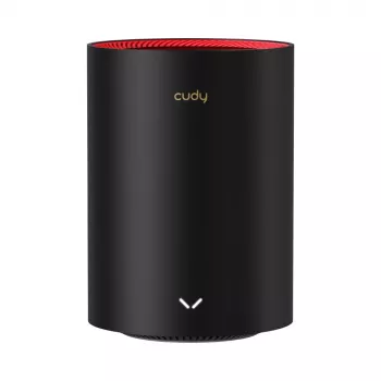 Cudy M3000 2-Pack Dual-band (2.4 GHz / 5 GHz) Wi-Fi 6 (802.11ax) Melns, Sarkans 1 Iekšējā