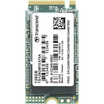 Transcend MTE470A 128 GB iekšējais M.2 PCIe NVMe SSD 2242 3.0 x4 Retail (TS128GMTE470A)