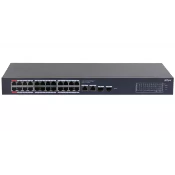 Dahua Technology CS4228-24GT-375 Pārvaldāms L2 Gigabit Ethernet (10/100/1000) PoE slēdzis, melns