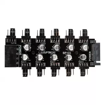 Lamptron SP105 10x PWM ventilatoru centrmezgls