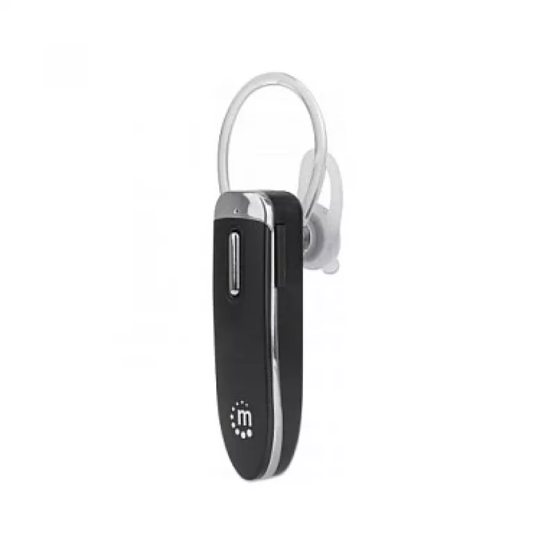 Manhattan Bluetooth austiņa ar vienu aussgalu, visvirziena mikrofons, integrētas vadības ierīces, melna, 10 stundu darbības laiks, diapazons 10 m, USB-A uzlādes kabelis iekļauts, Bluetooth v4.0, 3 gadu garantija