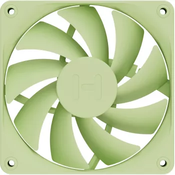 Datora dzesēšanas ventilatoru komplekts HYTE FA12-MM-4 120 mm, 1500 RPM, 72 m³/h, 1.6 mmH₂O, Fluid Dynamic Bearing, zaļš, 4 gab.