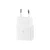 Sienas lādētājs USB-C Samsung EP-T2510 25W Balts, Universāls iekštelpu ātrais lādētājs ar PPS