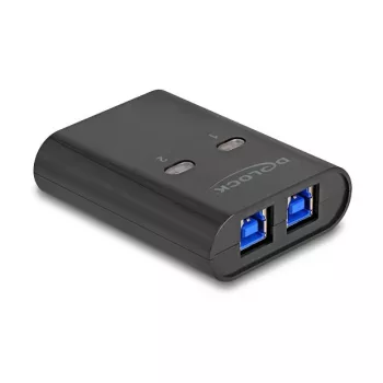 DeLOCK USB slēdzis 2 datoriem uz 1 ierīci 5 Gbps Melns
