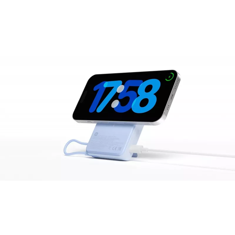 Power bank Xiaomi BHR08P9GL 5900 mAh Li‑Ion, bezvadu uzlāde, USB‑C, pelēks