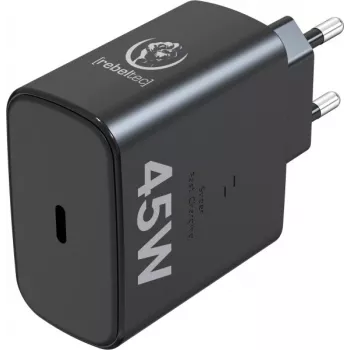 Rebeltec Fast Charger USB-C RBLAKT00026 45W klēpjdatoriem un telefoniem