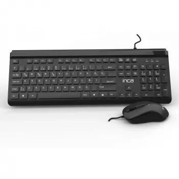 Inca IMK-377 tastatūra un pele, USB, melna, turku izkārtojums
