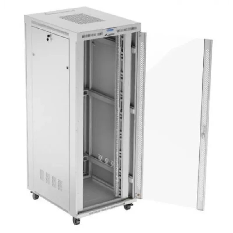 LANBERG 19 42U 800x1000 Brīvi stāvošs LCD stikla durvju skapis (FlatPack) (Spedīcijas piegāde)