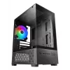 Mini Tornis PC korpuss TACENS Mars Gaming MC-SE2 — Mini-ITX / Micro-ATX, melns, sānu logs, barošanas bloks apakšā, atbalsta 2x2.5 collu + 1x3.5 collu