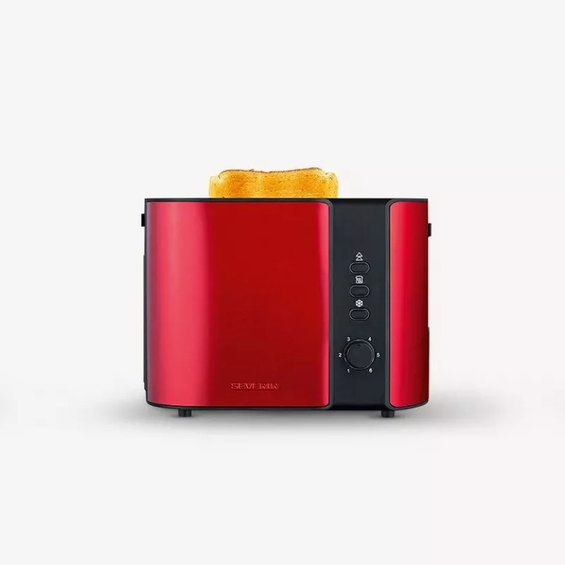 Toasteris Severin AT 2217 2 šķēles 800 W Melns Sarkans