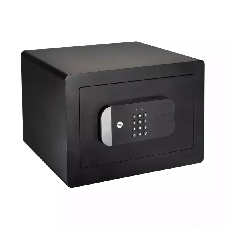 Brīvi stāvošs seifs Yale YSS/250/EB1 — elektroniskā un atslēgas bloķēšana, melns, 250×300×350 mm