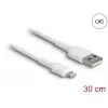 USB uzlādes kabelis DeLOCK 87866 iPhone iPad iPod 30 cm