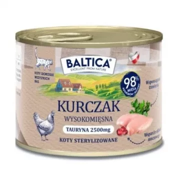 BALTICA regional flavours Vistas gaļa - mitrā kaķu barība - 185g