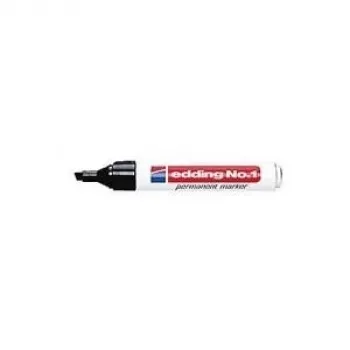 EDDING No.1 marķieris - Melns - Slīps gals - Alumīnija korpuss - Daudzfunkcionāls - 1 mm - 5 mm