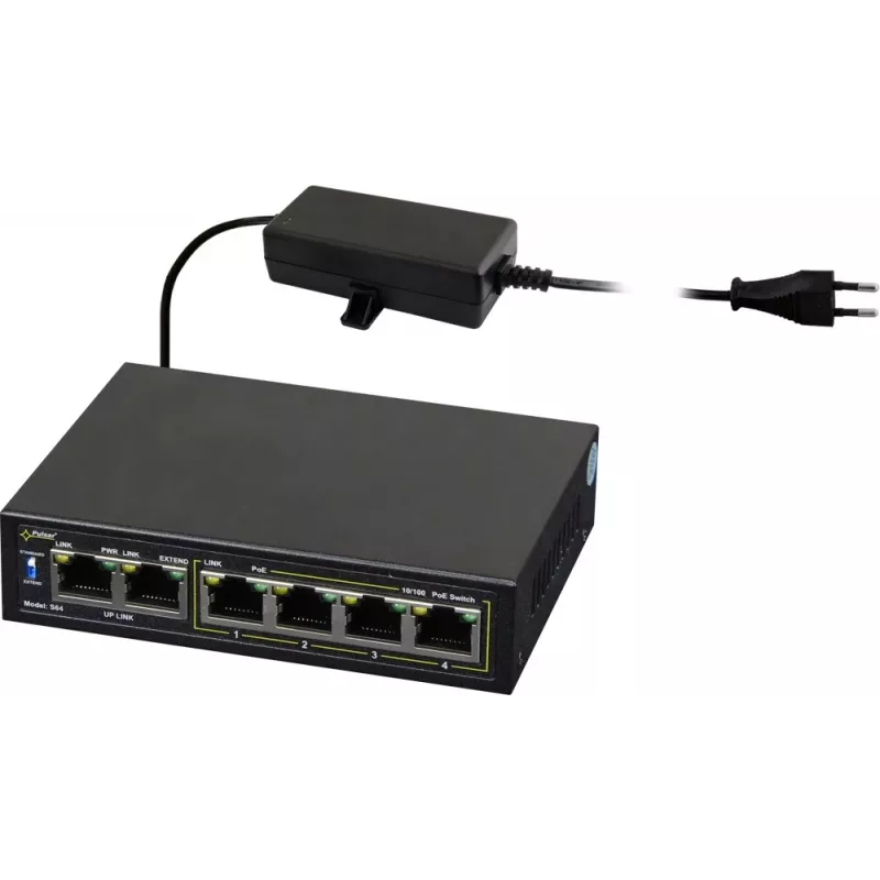 Tīkla slēdzis PULSAR Switch POE Pulsar S64 4 porti 2 uplink