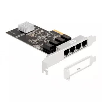 DeLOCK PCI Express x4 Karte 4 x RJ45 Gigabit LAN RTL8111