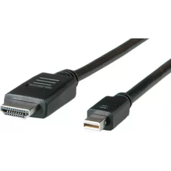 ROLINE video kabelis - HDMI (vīriešu) uz Mini DisplayPort (vīriešu) - 2 m - ekranēts - melns (11.04.5796)