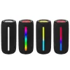 Pārnēsājams stereo skaļrunis TRACER Stripe Black — 10 W RMS, Bluetooth/Vadu, USB-A & USB-C, MicroSD, iebūvēts akumulators (līdz 5 h)