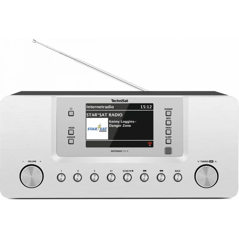TechniSat DigitRadio 574 IR - Audiosistēma - 2 x 5 W - Sudraba (0001/2951)