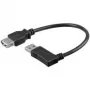 USB pagarinātājkabelis Goobay 95702-GB 0.3m USB 2.0 Melns