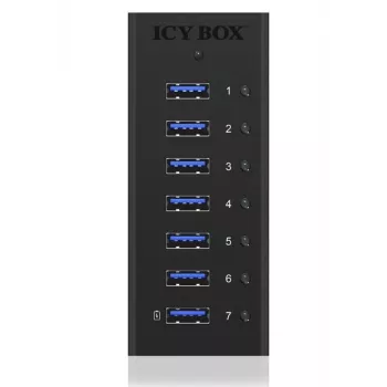 ICY BOX IB-AC618 USB 3.2 Gen 1 (3.1 Gen 1) Type-B 5000 Mbit/s Melns
