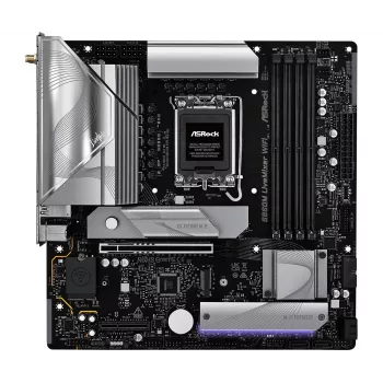 Mātesplate ASRock B860M LiveMixer WiFi — Intel B860, LGA 1851, micro ATX, DDR5, 4x DIMM, Wi‑Fi 6E, 2.5Gb LAN