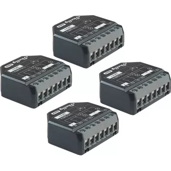4 komplekts: Shelly 2PM Gen4 Zigbee/Matter kontrolieri